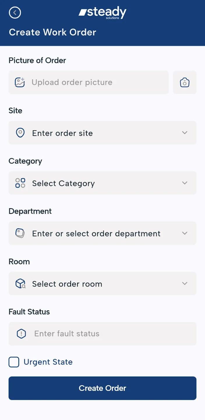 OMS Steady Solutions, screen 3