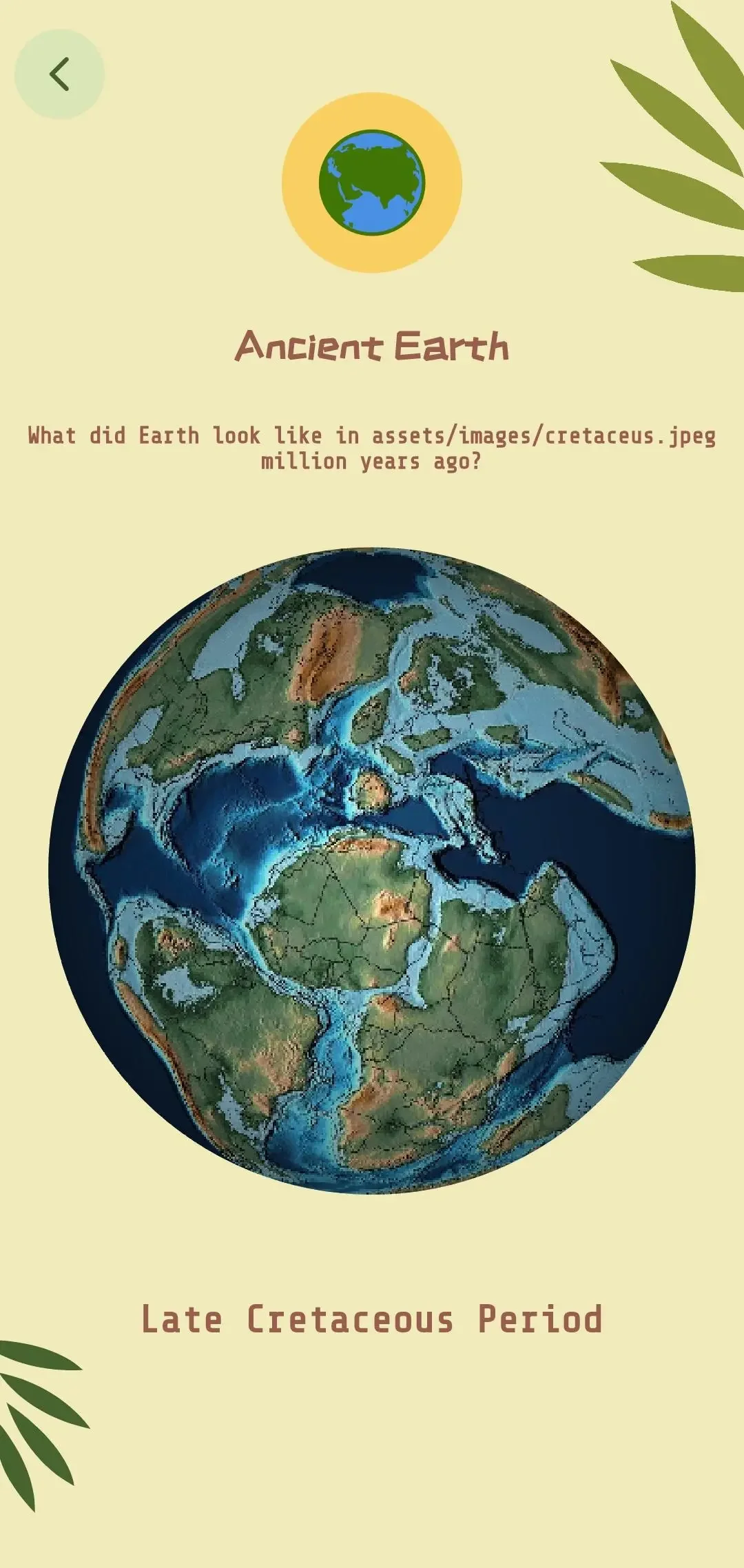 Dino Might Encyclopedia, screen 4